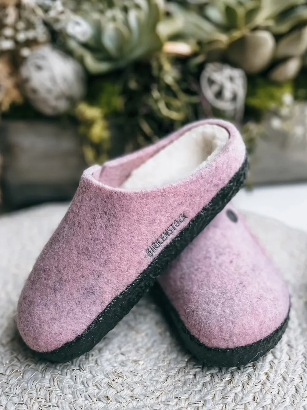 NEW!! Kids Birkenstock Zermatt Rivet Dusty Rose Slip-On Slippers Size 32